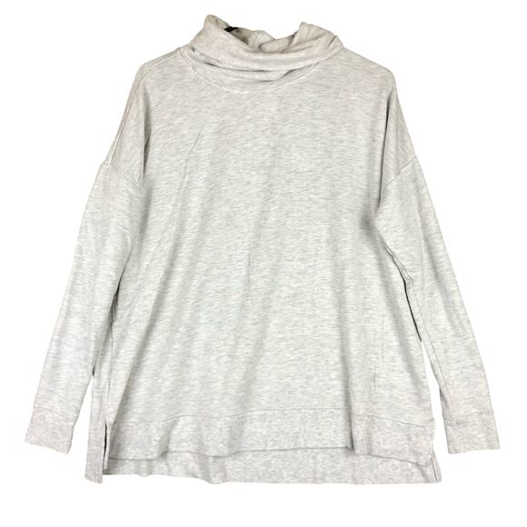 Thread & Supply Womens Sweatshirt Gray Cozy Life High Neck Stretch XS - Picture 1 of 12